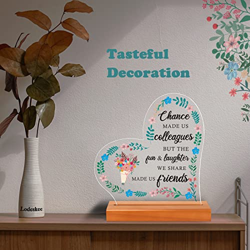 Friend Gifts For Coworker Friendship Birthday Gift Leaving New Job Gifts Farewell Gift Appreciation Gifts For Colleague Work Bestie, Chance Made Us Colleagues Keepsake Ap005 #TOP5