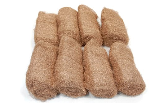 Rogue River Tools almofadas de lã bronze (8 unidades) - finas