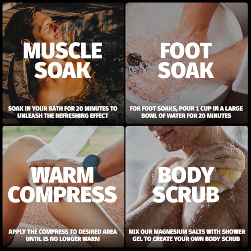 Coach Soak Recovery Bath Soak - Alternative to Epsom Salt Bath Soak - Fast-Absorbing Pure Magnesium Flakes & Dead Sea Salt - Image 10