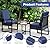 IPYNBAP Outdoor Seat Cushion Set 24 x 24 x 4 Inch, Outdoor Cushions for Patio Furniture, Waterproof & Fade Resistant Outdoor Chair Cushions, Deep Seat Cushions with Removable Cover, Navy Blue