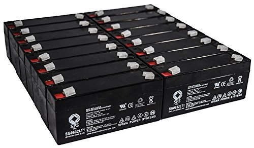 SPSBrand 6V 3.2Ah (Termina LT1) Replacement Battery for General Electric/Ge CARESCAPE V100 (16 Pack)