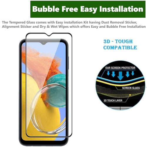 Image of Premium Tempered Glass for Samsung Galaxy A14 /M14 /F14 - HD Clarity, 9H Hardness, Easy Installation