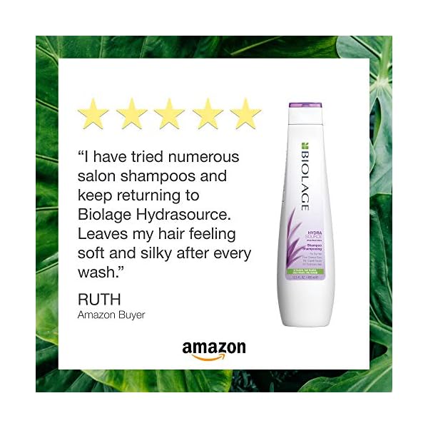 Biolage Hydra Source Shampoo | Hydrates & Moisturizes Dry Hair | Helps Repair Split Ends | Paraben-Free | For Dry Hair | Salon Shampoo | Weightless, Soft Finish | Vegan | Cruelty Free | 13.5 Fl. Oz