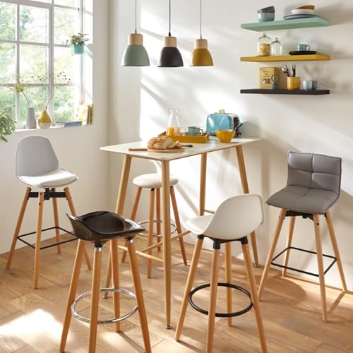 Tabouret de bar Maxon noir créez un coin repas convivial - 3