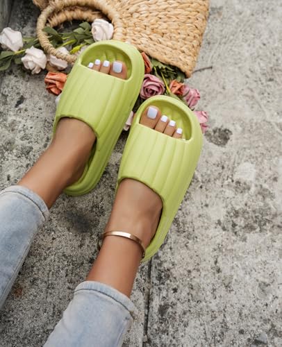 Pillow Slippers for Women and Men Cloud Slippers Soft Comfort Non Slip Quick Drying Shower Slides Bathroom Sandals Ultra Cushioned Thick Sole4