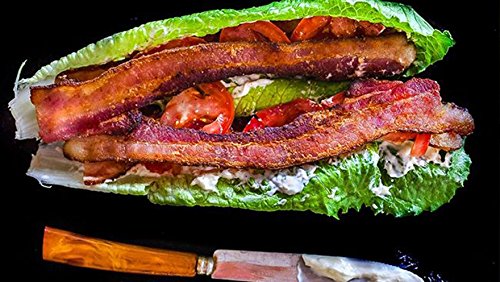Fully Cooked Bacon, Ready To Eat, 80 Slices Per Pack / Case, 10 Year Shelf Life, Superior To Canned, Real Thick Cut, 2+ Pounds, No Refrigeration Needed, Grocery, Long Term Storage, Camp, Hunt, Lunch #TOP2