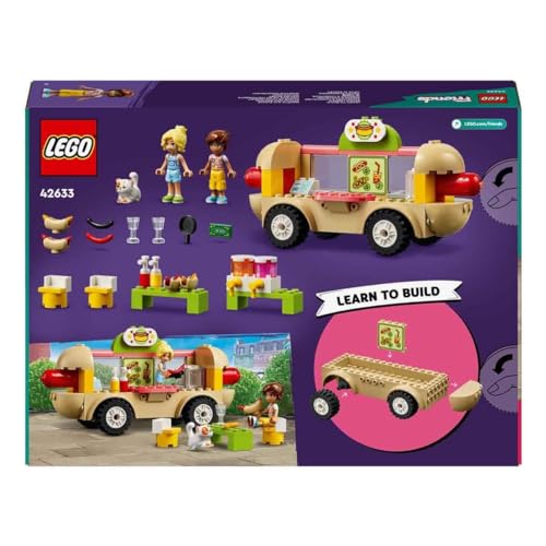 Image of LEGO Friends Hot Dog Food Truck Toy Set with Mini-Dolls 42633