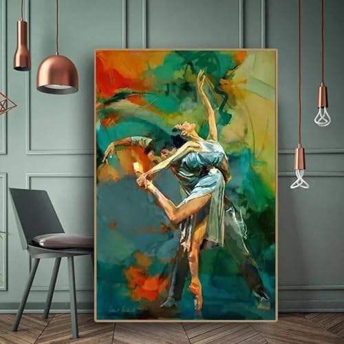 Affiche de couple abstrait pour décoration de chambre romantique 20x30 cm