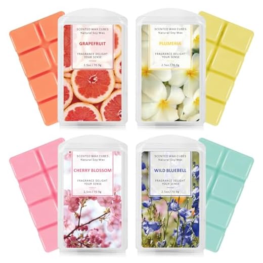 SCENTORINI Scented Wax Melts, 4x2.5 oz, Wax Cubes, Scented Soy Wax Melts