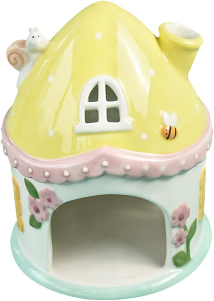 BESPORTBLE Ceramic Castle Nest Guinea Pig Cages Decorative Hamster House Small Pet Hideout