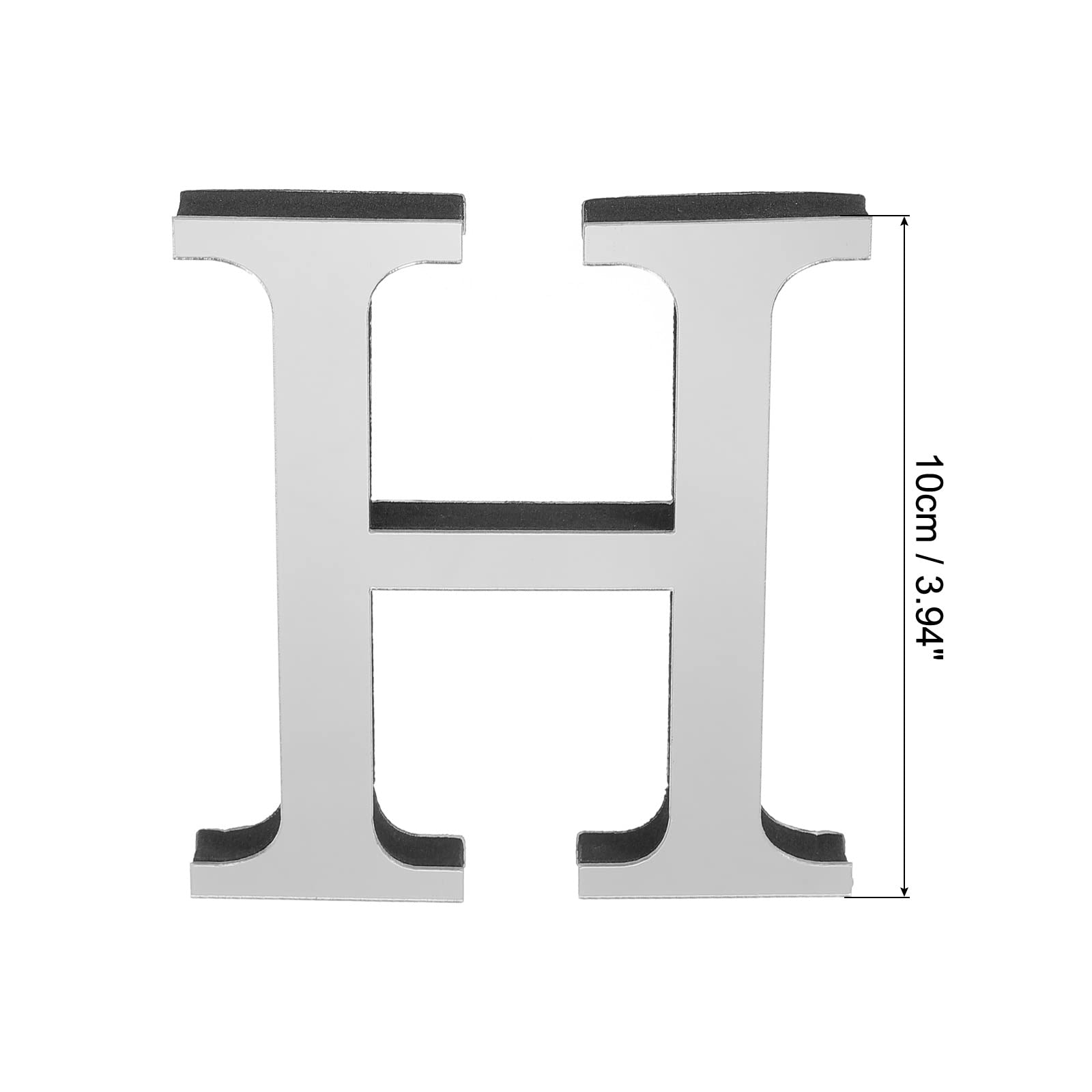Decalcomania Muro Specchiata Per Interni 3 PACK ADESIVO Per Lettera Adesivi Murali Alfabeto Cartone Animato EUR Decorazione Parete Specchiata
