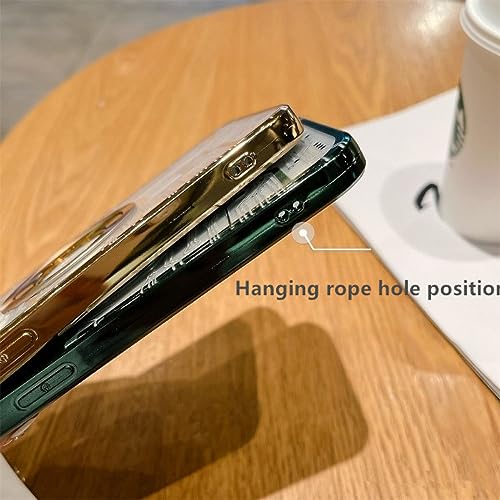 Coque transparent magnétique iPhone 14 avec placage chic - 4