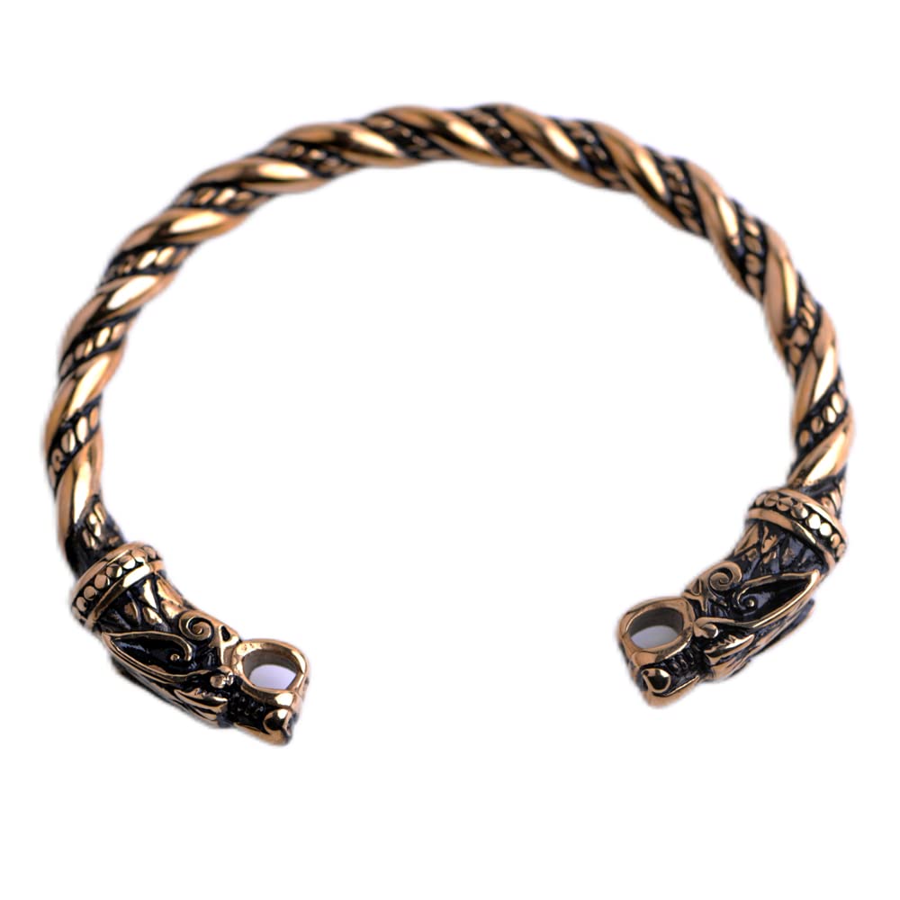 Stainless Steel Viking Bracelet Men's Cuff Bracelet For Men Talisman Jewelry