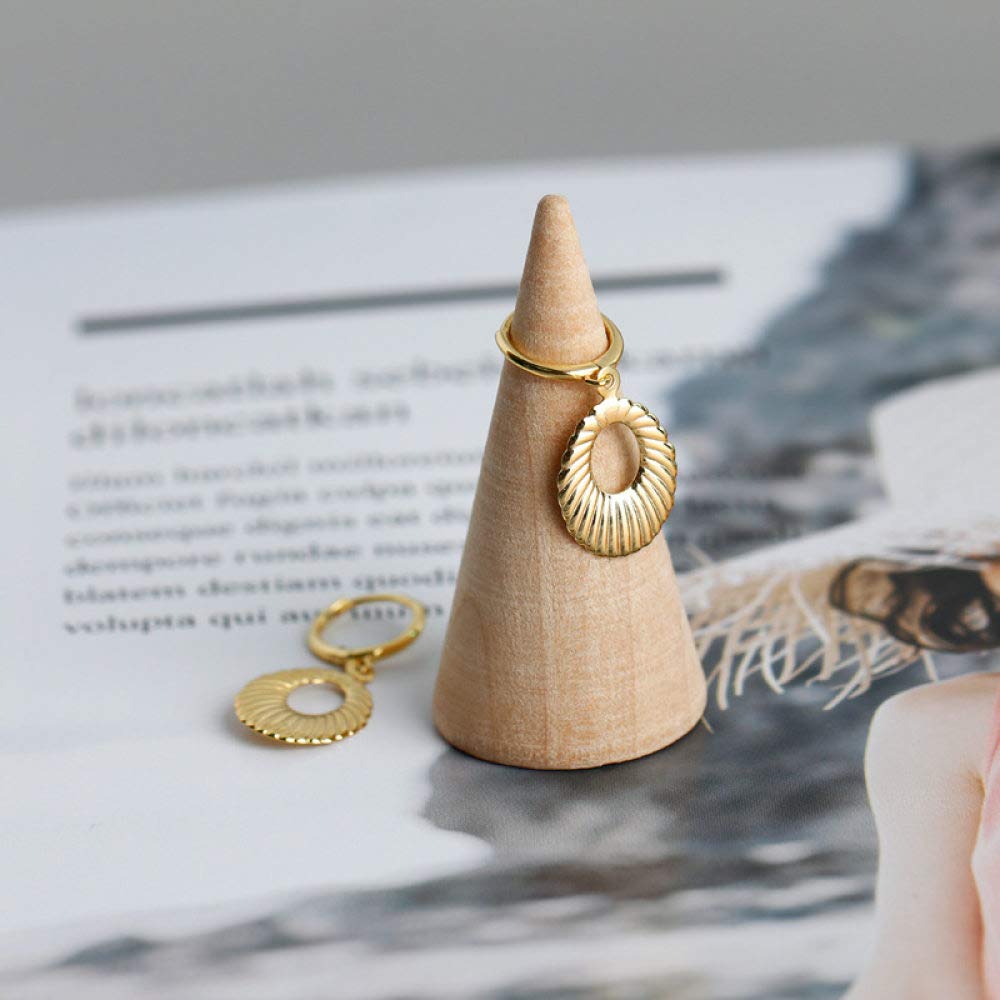 Creolen Silber 925,Moderne Kreative Hohle Ellipsenstreifen-Textur Übertriebene Mode Hypoallergene Klappbare Ohrringe Feiner Kreis Endlosschleifenschmuck Für Dame Männer Mädchen Heiraten Mutterta