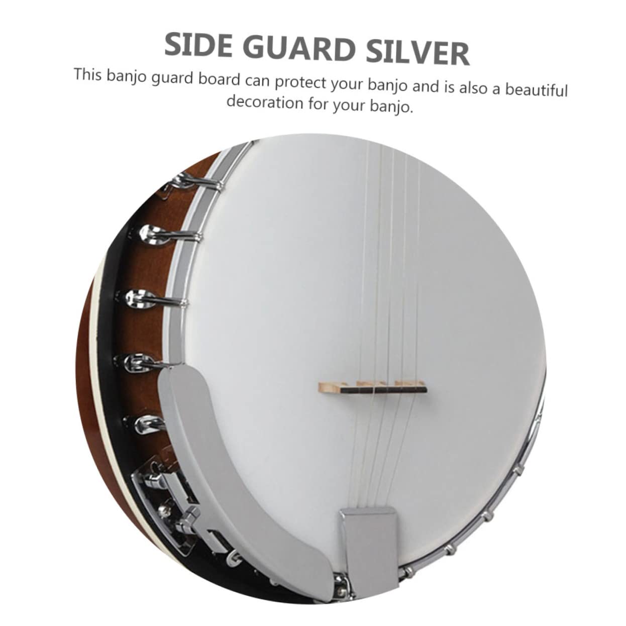 BESTonZON Zinc Alloy Banjo Arm Rest Protector Banjo Guard for Enhanced Comfort and Protection Durable Armrest for Banjos and Musical Instruments