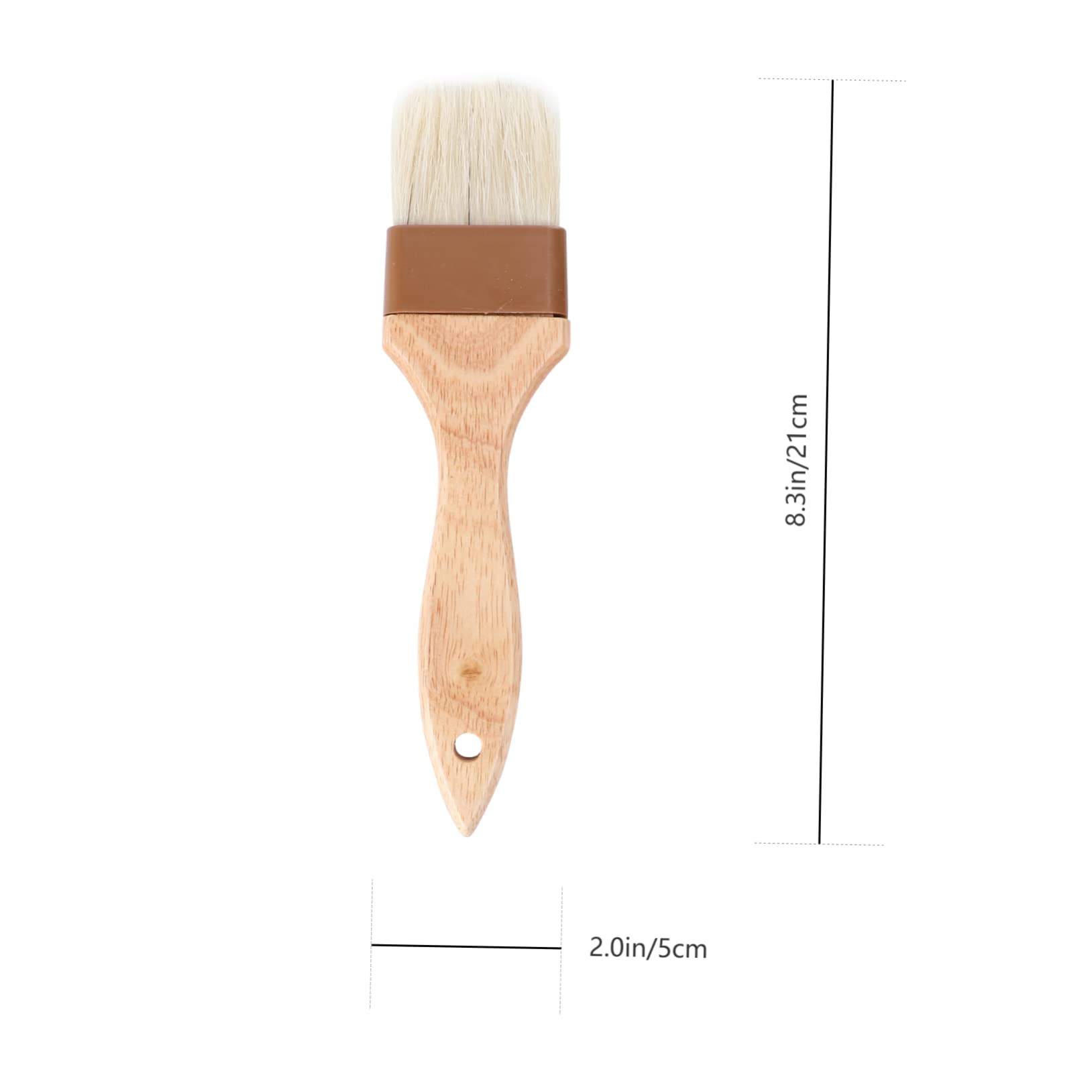 ifundom 2Pcs Heat Resistant Baking Brush Durable Kitchen Bakeware with Comfortable Skid Handle for Grilling Pastry Oil Spreading and Bbq Cooking
