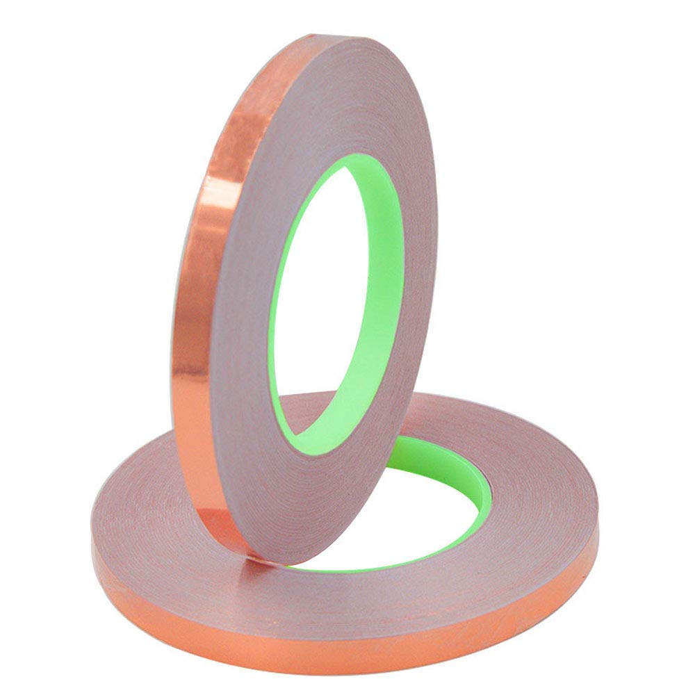 Ruban Adhésif En Cuivre Conducteur - 2 Rouleaux De 50 M X 10 Mm