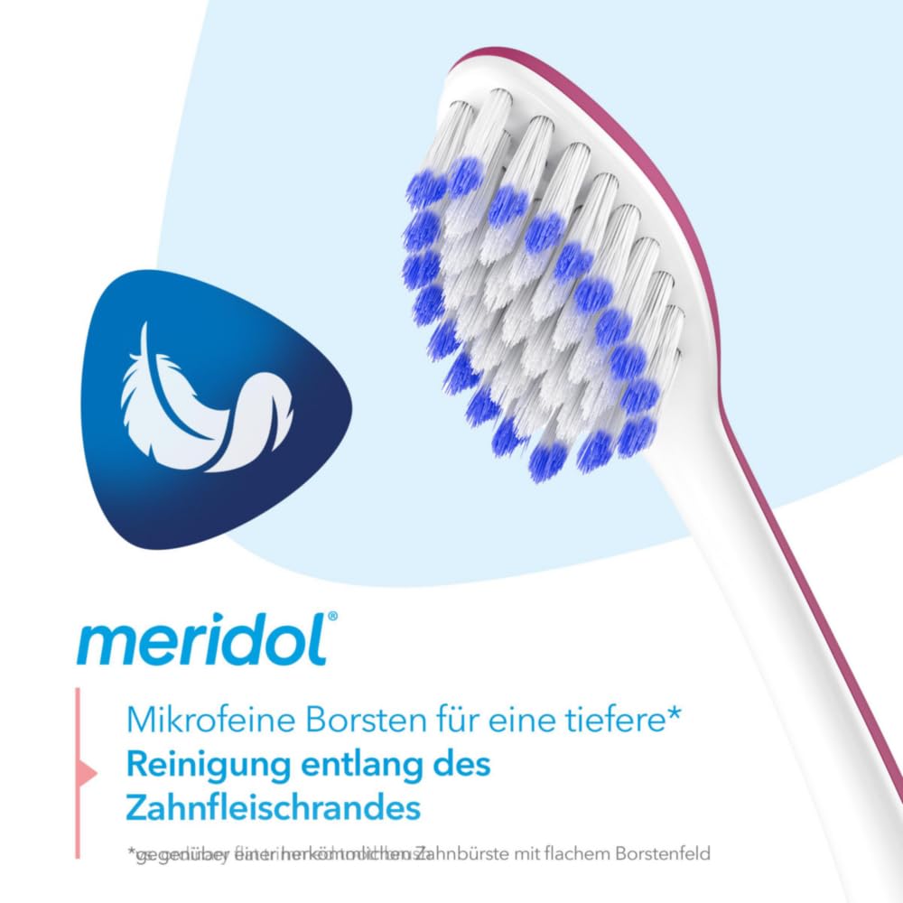 meridol Szczoteczka do zębów Parodont Expert, bardzo delikatna, 1 sztuka – dokładne i delikatne czyszczenie zębów