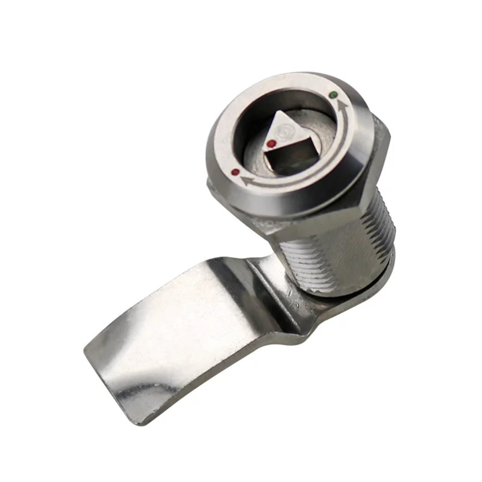 Serrure triangulaire en acier inoxydable 304, serrure à languette, serrure cylindrique rotative à 180 degrés, serrure de train, serrure de porte d'armoire électrique, 1 pièce