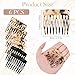 French Side Comb, 6 Pcs Hair Side Combs for Women Decorative Hair Combs Women's Bun Strong Hold Clips French Twist Hair Styling Accessories for Women Girls (Black, Tortoise Shell, Acetate)
