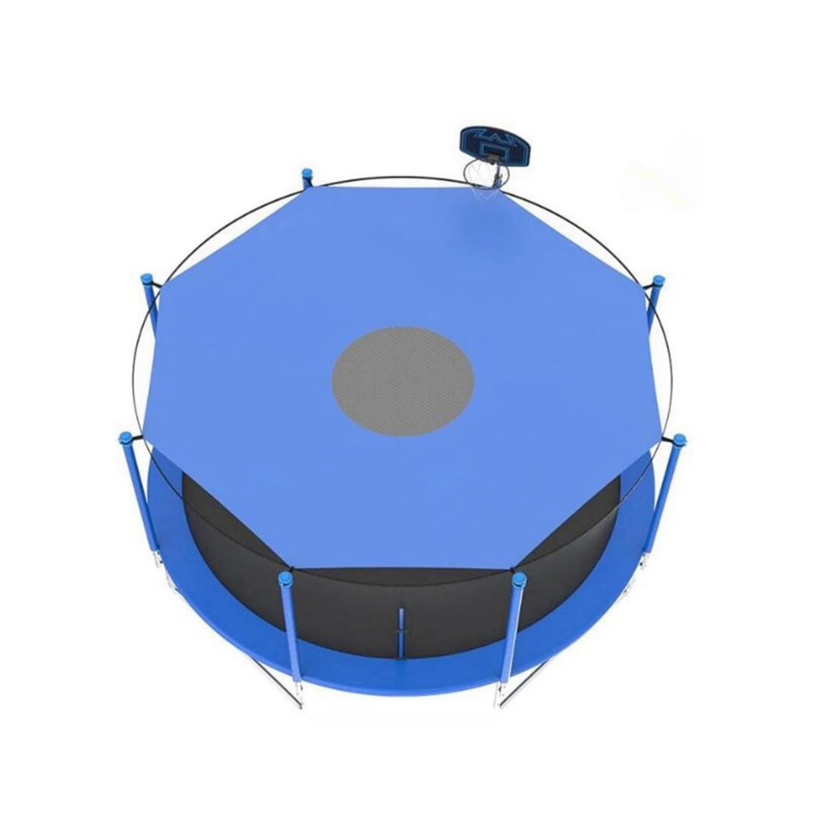 Couverture ronde pour trampoline d'extérieur pour garder l'espace de jeu propre tout l'été