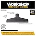WORKSHOP Wet/Dry Vacs Shop Vacuum Accessories WS25014A Floor Brush Attachment for Wet Dry Vacuum Cleaners, Fits 2-1/2-inch Extension Wands and Hoses