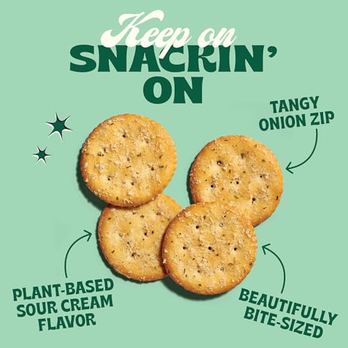 Image of Back to Nature Sour Cream & Onion Seasoned Mini Crackers, Non GMO Snack 6pk