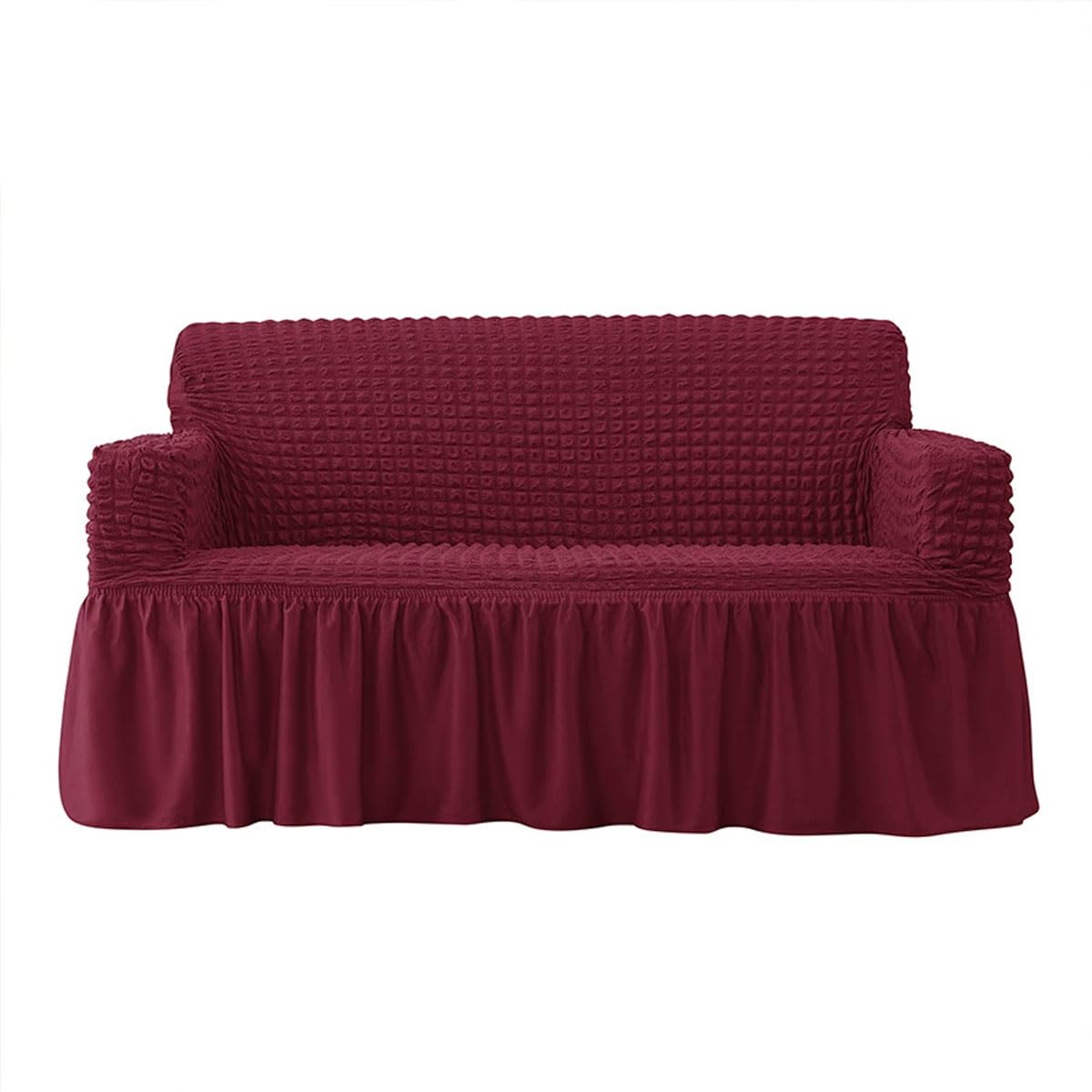 Snqzo L Sofa Covers With Skirt High Stretch Sofa Slipcover 1/2/3/4 Seater Super Soft Couch Covers Non-Slip Sofa Slipcover Spandex Couch Cover Washable Sofa Cover For C(Size:3 Seater(190-230Cm),Color:l)