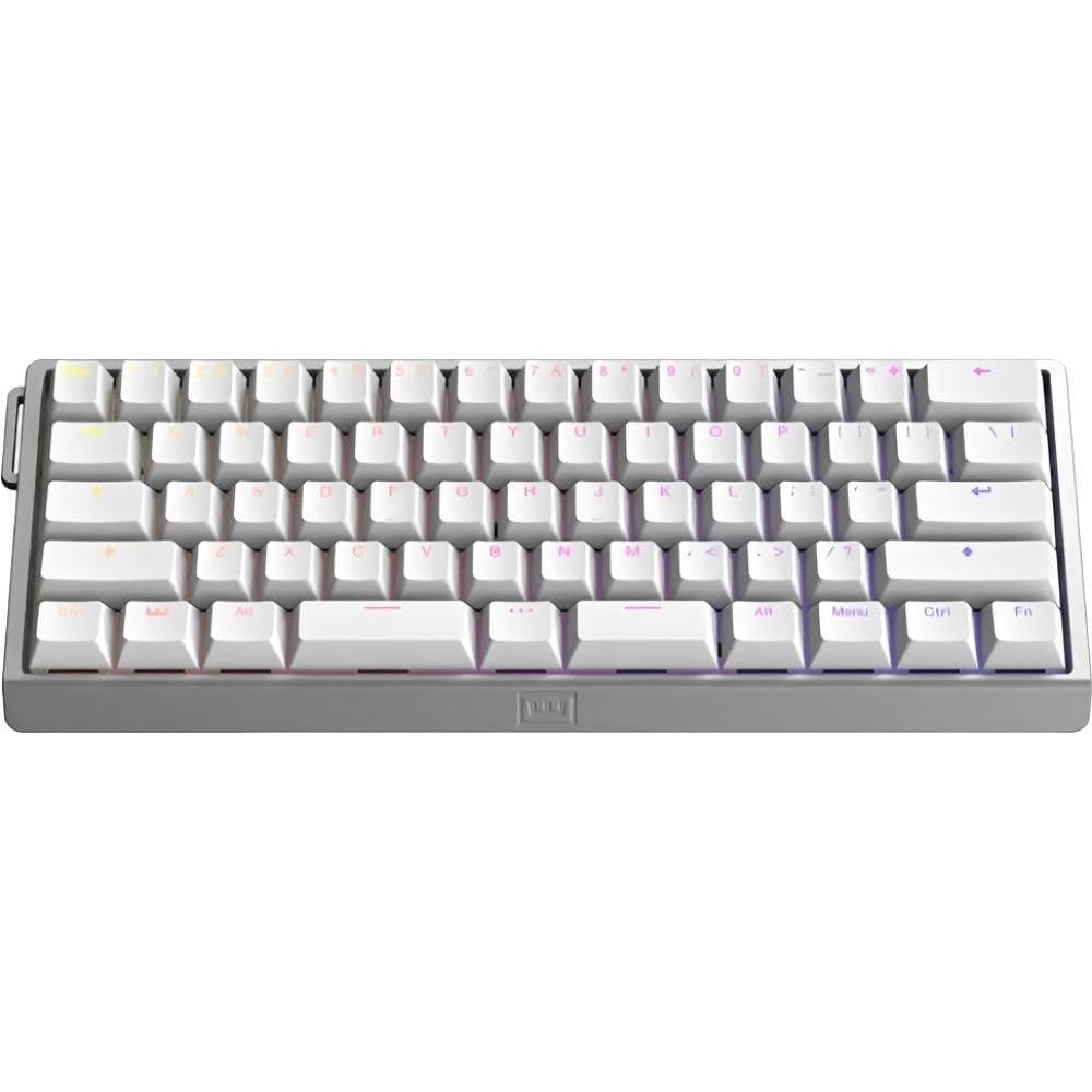 キーボード wooting 60 he v2 White Wooting 60HE v2 Teclado Mecânico Gamer, 60%, RGB, Alumínio Prata