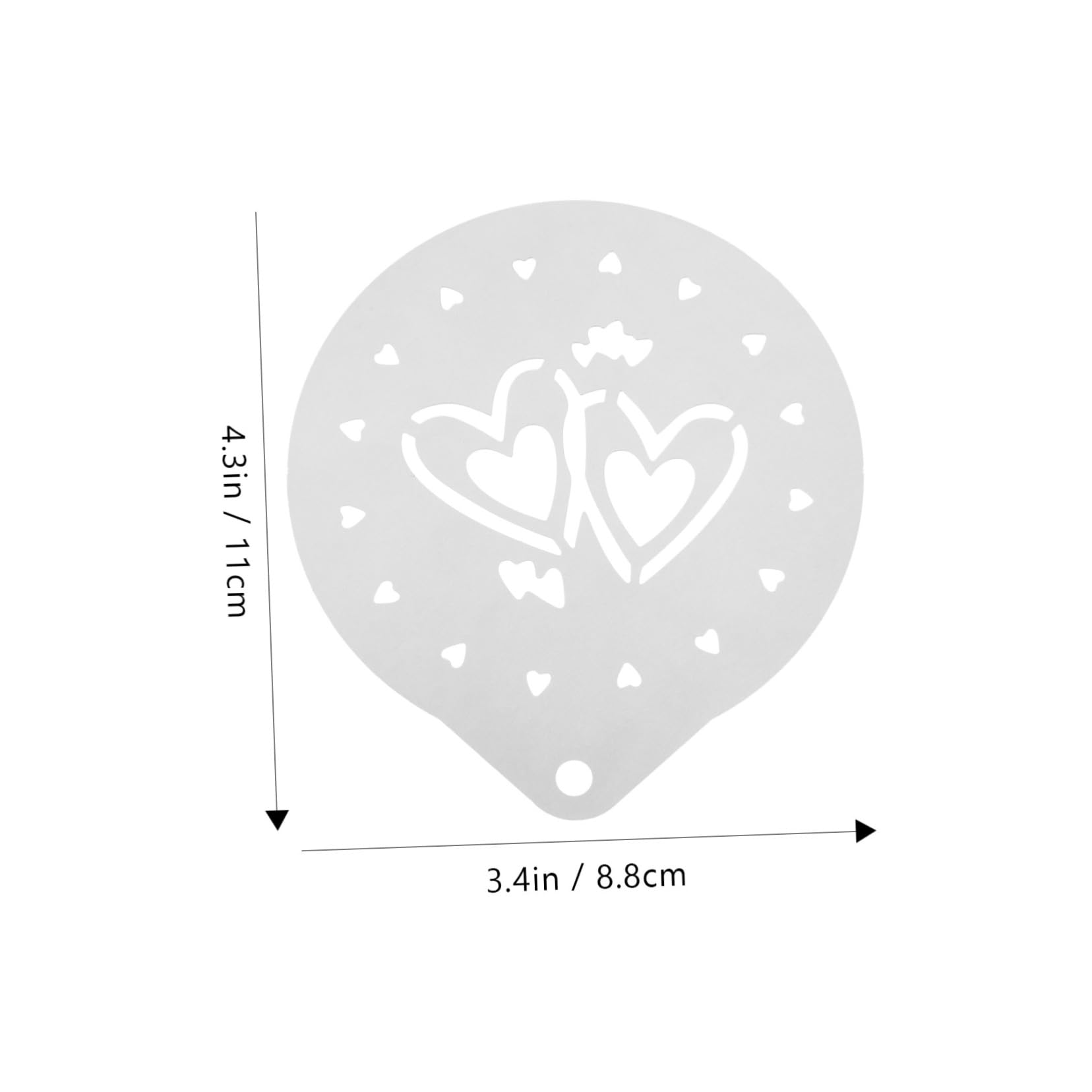 VINTORKY Mother's Day Fondant Stencils 6 Pcs Baking Stencils for Cake Decorations