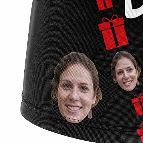 Artsadd Personalized Wife Face On Men's Boxer Briefs Custom Underwear with Name Text on Waistband3