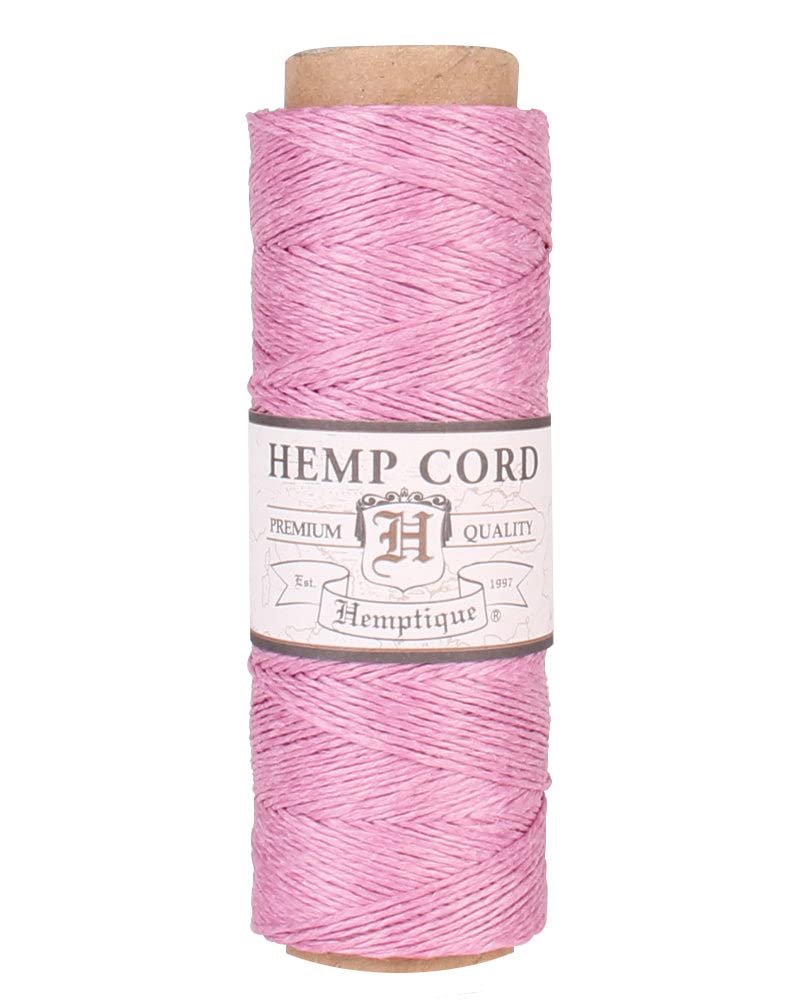 Hemptique Hemp Cord Spool, 10 lb, Light Pink