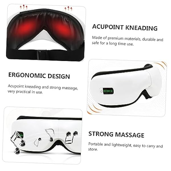 Outanaya 1 St Ögontinningsmassager Ögonvårdsverktyg Elektrisk Ögonmassager Ögonmassageapparat Ögonakupunkter Massageapparat Ögonvårdsmassager Ögonskydd För 4D