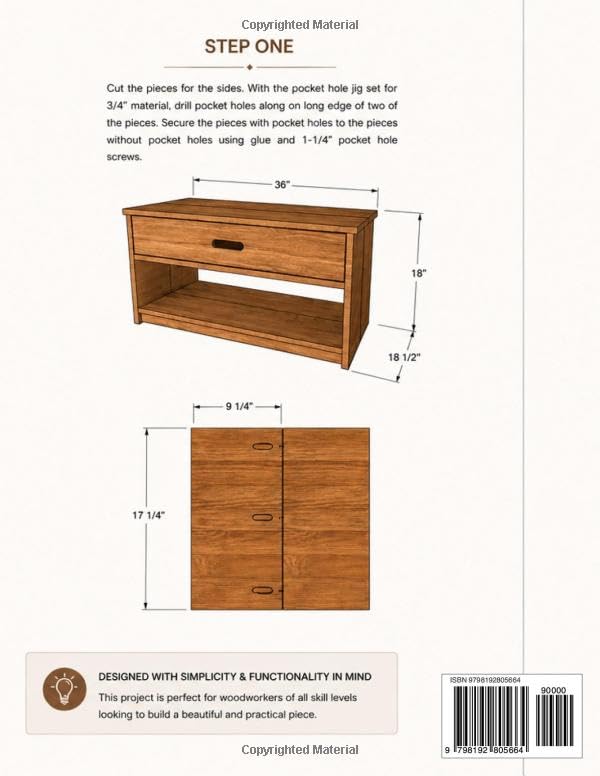 Storage Bench With Drawer: Woodworking Plans image 3