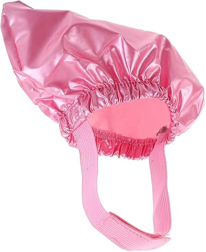 Miniatura 3 de Pet Shower Cap Dog Shower Hat Cat Shower Hat with Adjustable Fixed Strap Pet Ear Cover Cap for Puppy Kitten Supplies - Pink (Medium)