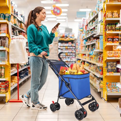 Wedyvko Hundebuggy bis 15 kg für Kleine Hunde, Hunde Wagen Klappbar Ultra Leicht - nur 5,7 kg, Hundebuggy Kleine Hunde mit Zubehör, Eva-Schaum-Räder, Getränkehalter