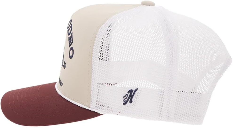 HOOEY ProRodeo Hat - Snapback Baseball Cap with Embroidered Logo, Adjustable 5-Panel Casual Western Hat with Rope Detail