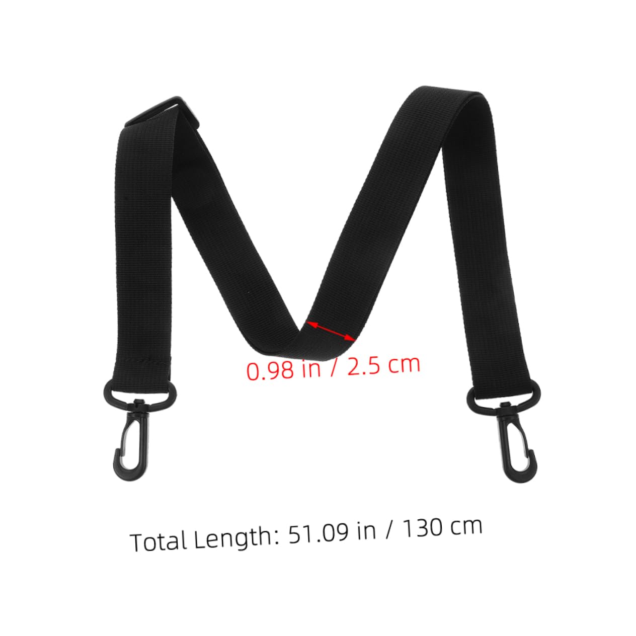 Gogogmee Shoulder Strap For Poster Tube Bag Gym Bag Strap Adjustable Strap Crossbody Carrying Belt With Clips For Poster Storage Case Painting Tube