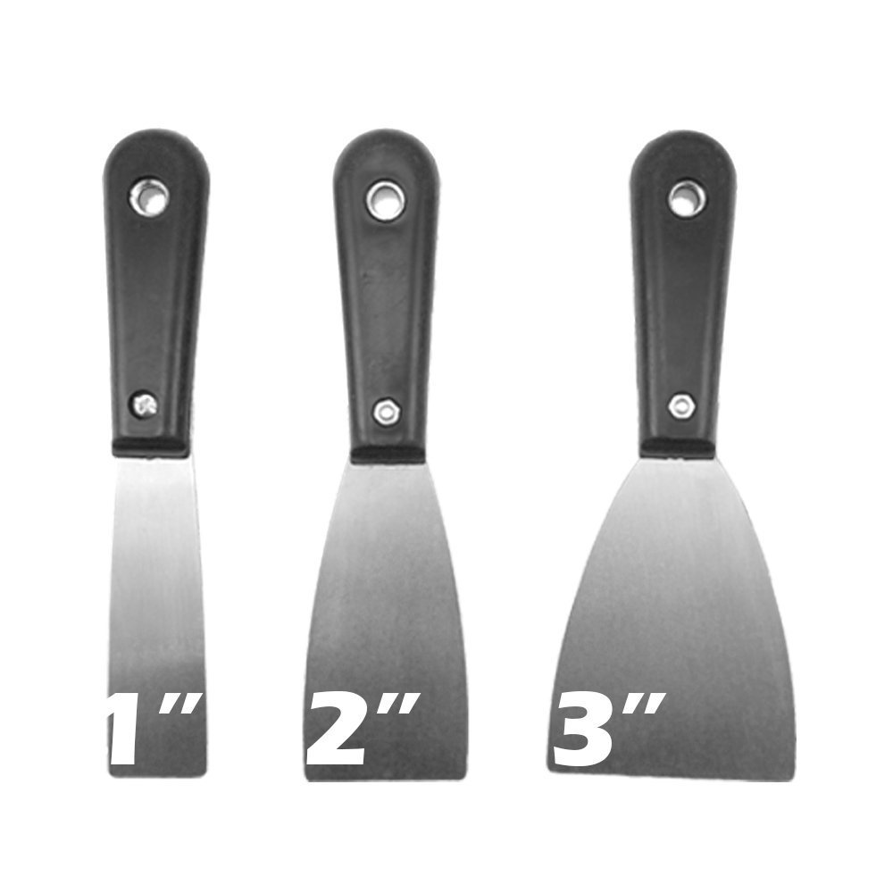Schone Products Flexible Edge - Metal Blade Scraper Set With Anti-Slip Handles
