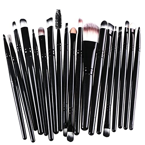 Preisvergleich Produktbild Milopon Lidschattenpinsel Augenbrauenbürste Eyeliner-Pinsel Make-up-Pinselsatz Foundation Pinsel Schminkpinsel für Frauenmädchen 20pcs