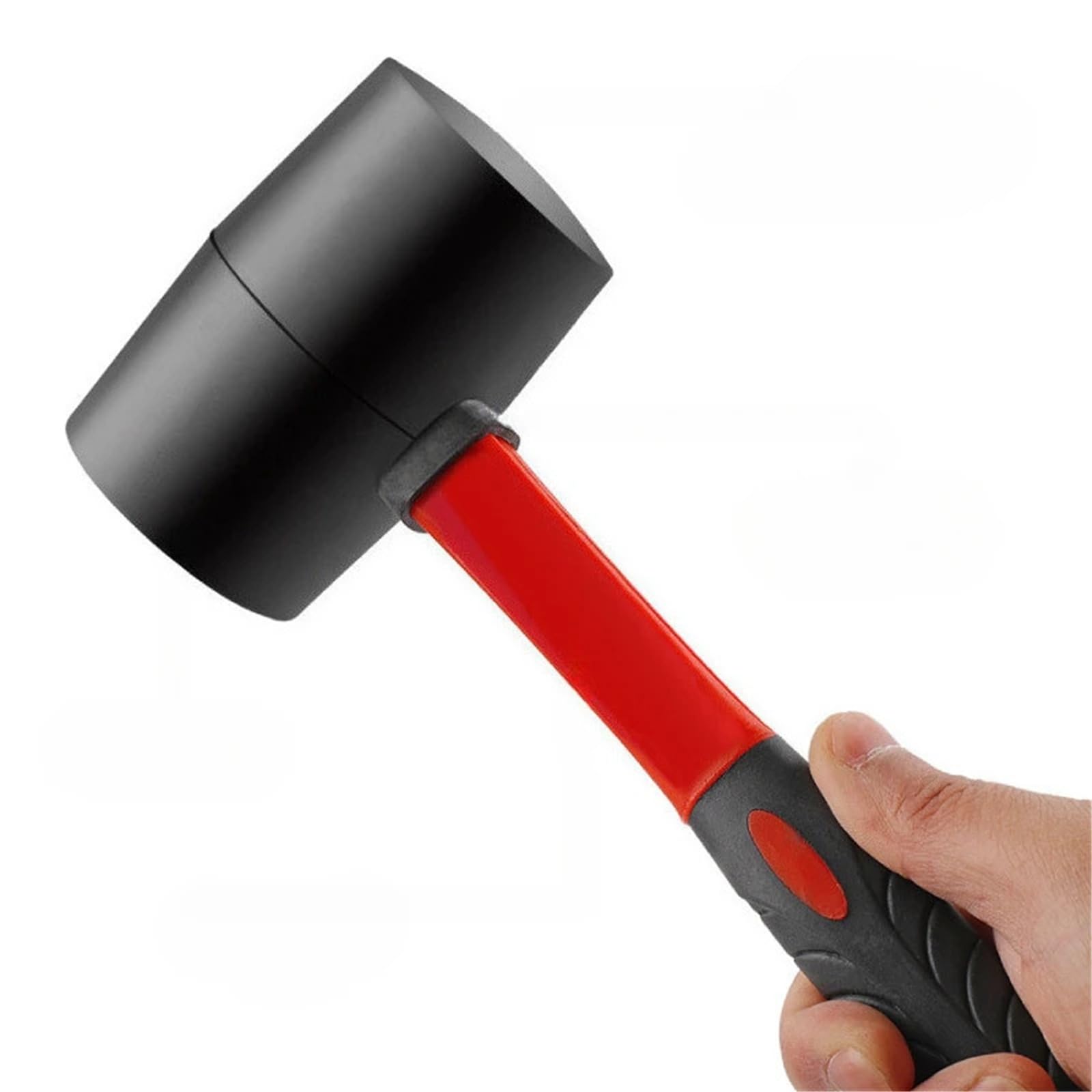 Martillo Goma Martillo de goma doble cara 16/24 oz | Mazo con herramienta manual aislada y agarre antideslizante(24OZ)