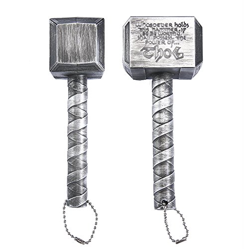 ALIXIN-Mjolnir Quake Beer Bottle Opener,Hammer of Thor Shaped Bottle Opener,Perfect voor Bar en Huishoudelijk Gebruik,Warhammer-Stijl Geweldig Cadeau voor Festival. (Zilver) - Image 4