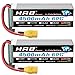 Produktbild HRB 6S Lipo Akku 22,2V 4500mAh 60C Lipo Akku mit XT90 Stecker Batterie der Klasse A+ für RC Auto Flugzeug Buggy Hubschrauber LKW Hobby (2er Pack)