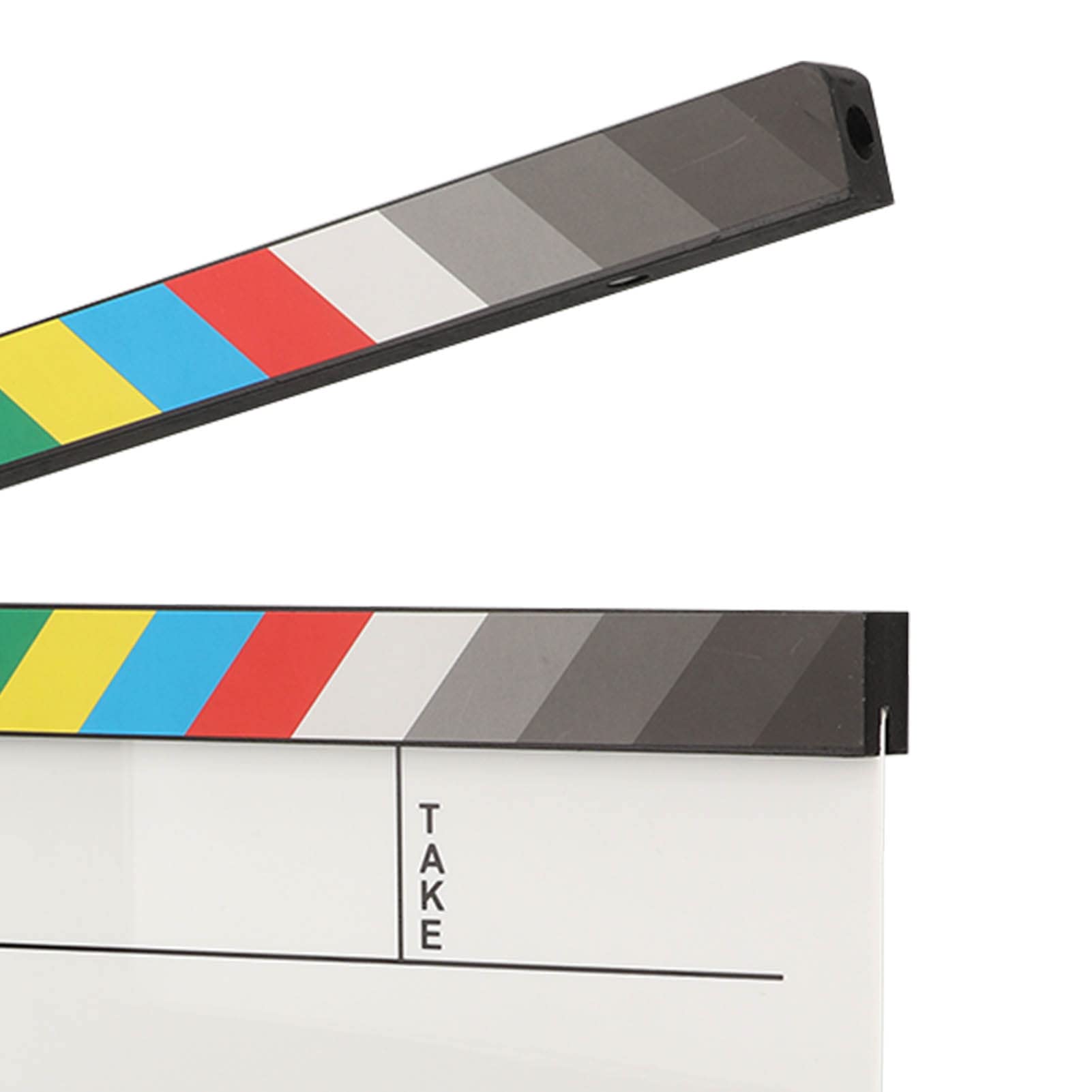 Reżyserzy Filmowi Clapboard, Professional, Film Slate Cut Action Scene Clapper Support Dry Erase, Rekwizyty Filmowe Clap Board z Kolorowymi Sztyftami do Narzędzia Fotograficznego