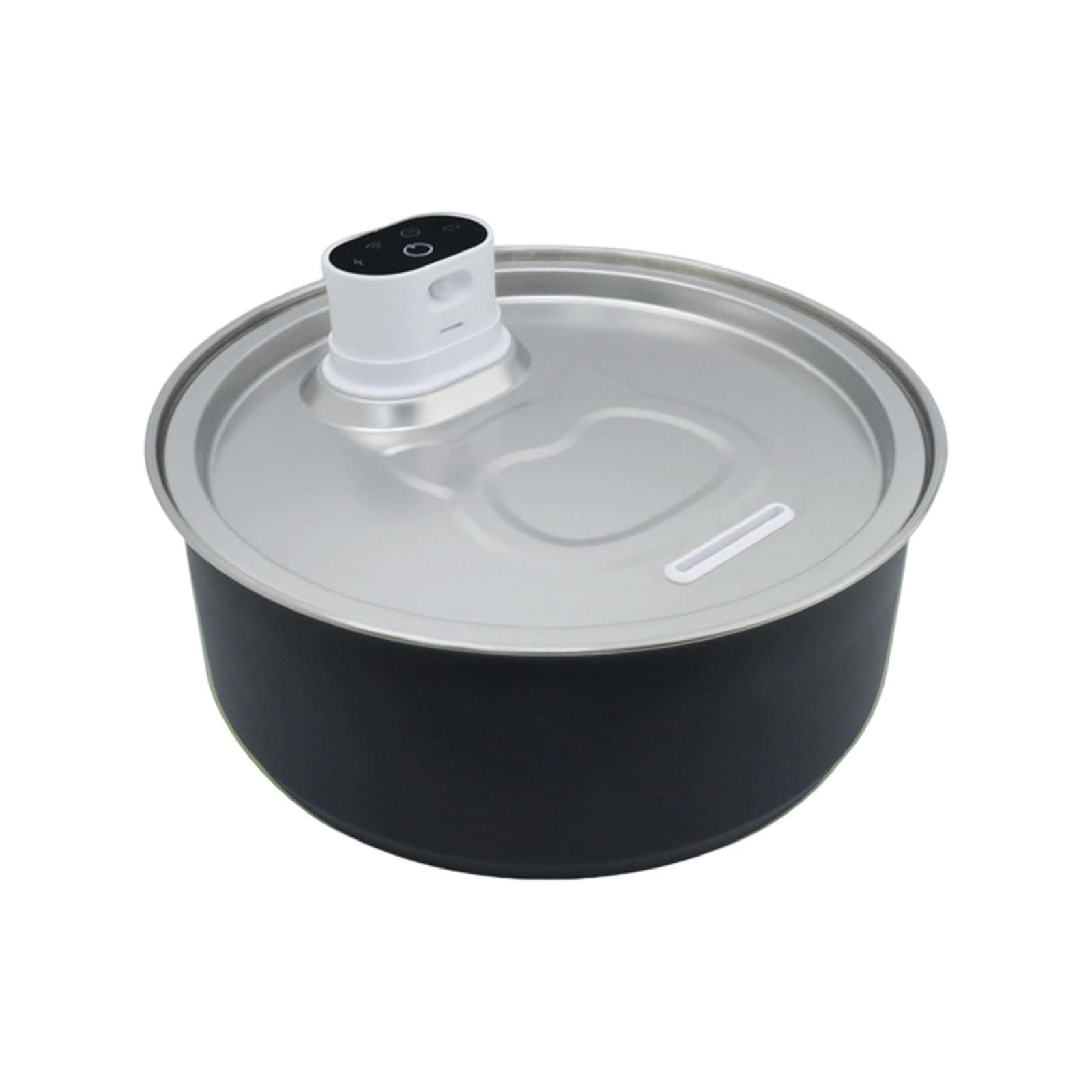 Generisch 2026 Dispenser di acqua per cani wireless super silenzioso con contenitore in acciaio inox Sensore di movimento per animali domestici Abbeveratoio automatico con per gatti cani (nero, A)