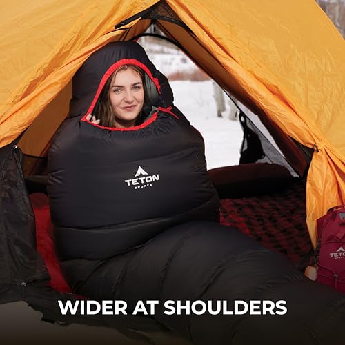 TETON Sports ALTOS, 20 Degree and 0 Degree Sleeping Bag for Adults, Lightweight Warm Mummy Sleeping Bag for Camping, Hiking, Backpacking - Image 6