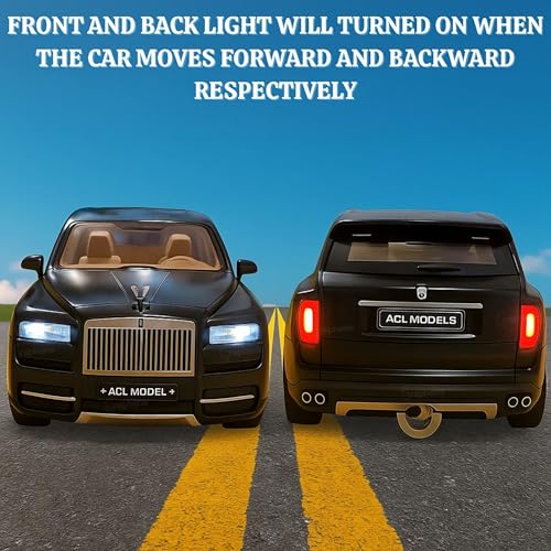 Image of GRAPHENE 1:22 Scale RC DieCast Metal Smoke Car Rolls-Royce Openable Door Light and Spray Effect Model Remote Controlled Toy Car Gifts Mist Toys for Kids Boy Girl