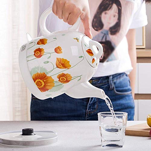Bouilloire électrique portable sans fil 1,5L rapide pour thé et café