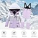 Boys Girls Ski Pants Set Windproof Zipper Thermal Hoodie Ski Jacket Waterproof Overall Snowsuit Fashion (A, 7-9 Years)