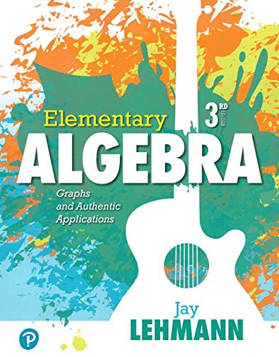 Elementary Algebra: Graphs and Authentic Applications (What's New in Developmental Math)
